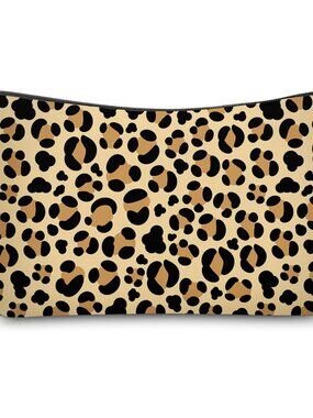 Cute Travel Makeup Bag Cosmetic Bag Small Pouch Gift for Women Small Leopard